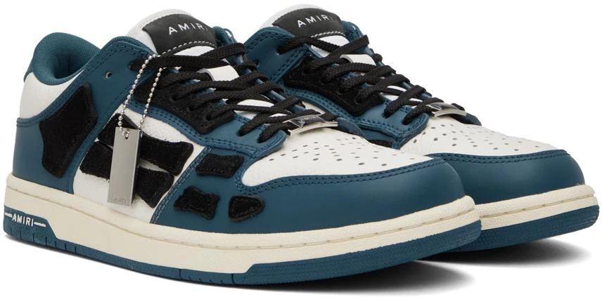 商品AMIRI|Navy & White Skel Low Sneakers,价格¥3166,第4张图片详细描述