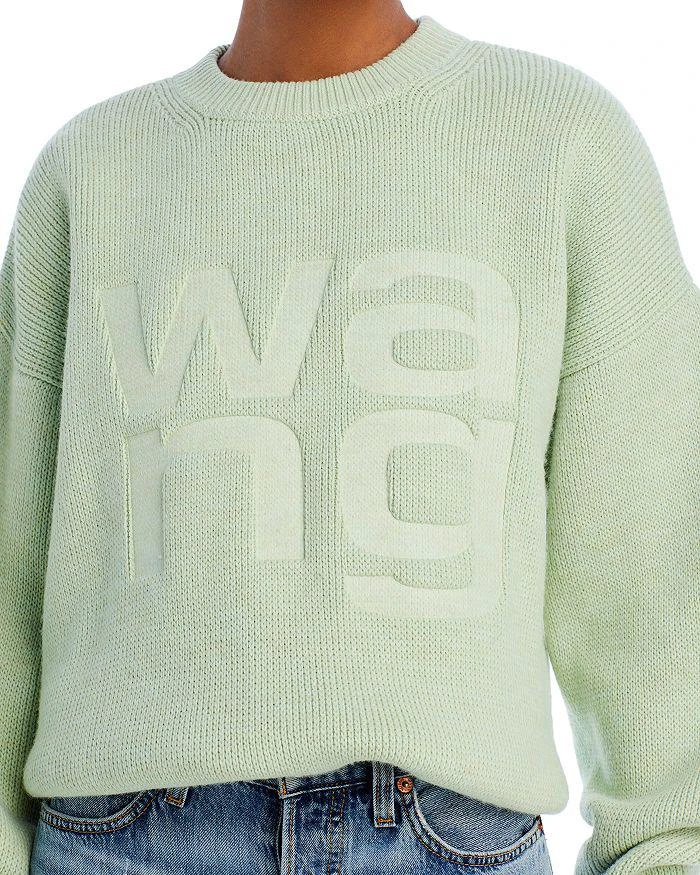 商品Alexander Wang|Debossed Stacked Logo Sweatshirt,价格¥2312,第3张图片详细描述