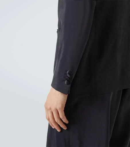 双排扣真丝混纺西装式外套 商品