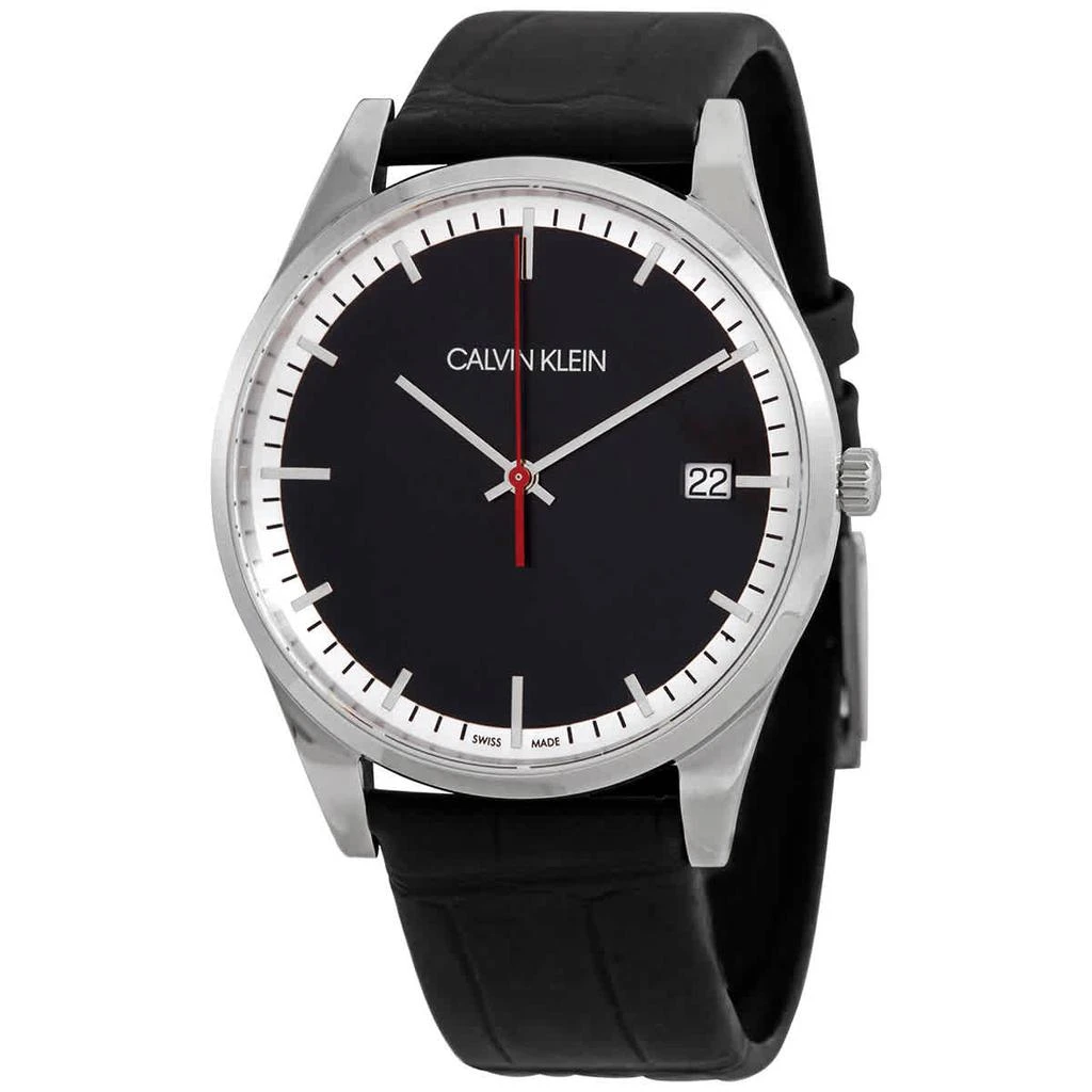 商品Calvin Klein|Calvin Klein Time Quartz Black Dial Mens Watch K4N211C1,价格¥373,第1张图片