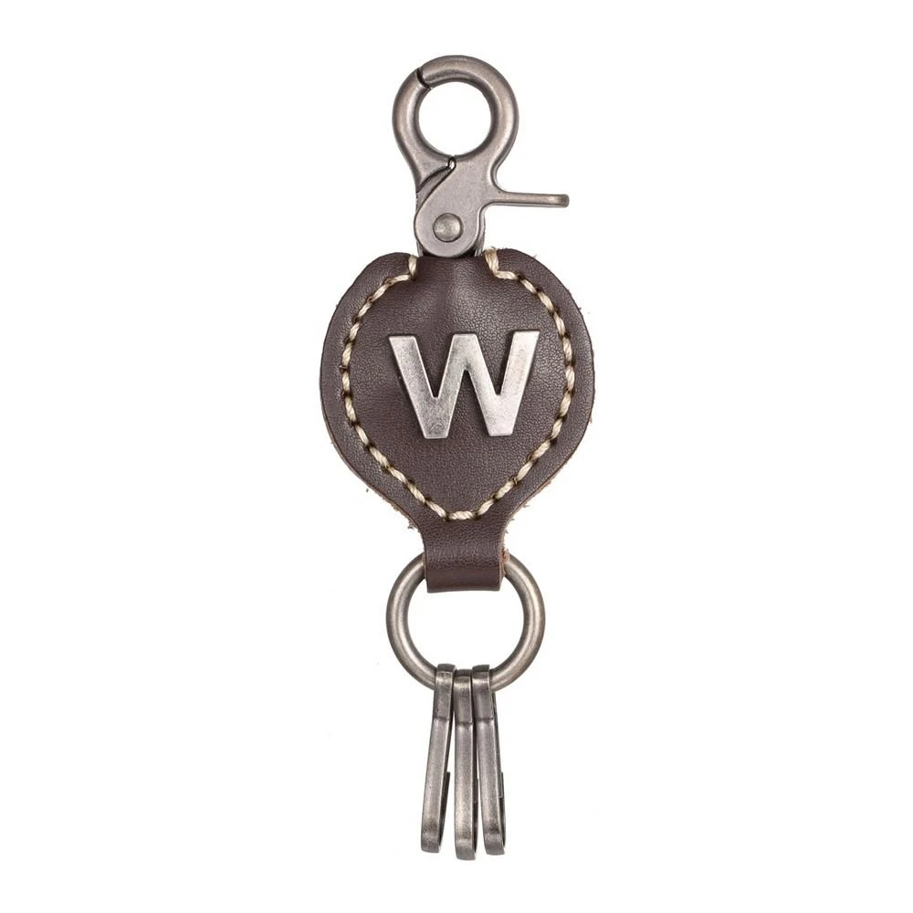 商品Mio Marino|Retro Leather Alphabet Keychain,价格¥108,第2张图片详细描述