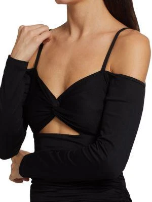 商品Susana Monaco|Twisted Chest Cut-Out Top,价格¥285,第4张图片详细描述
