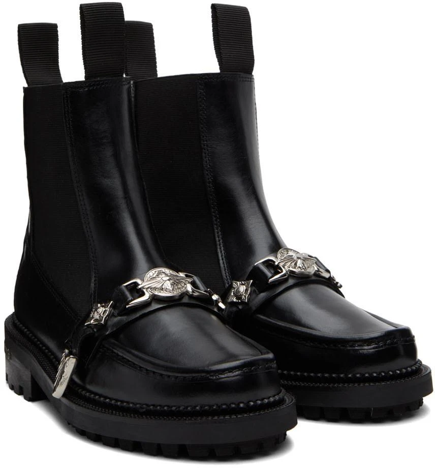 商品Toga Pulla|Black Embellished Chelsea Boots,价格¥1472,第4张图片详细描述
