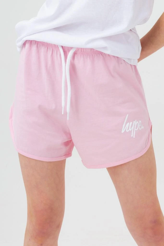 商品HYPE GIRLS|HYPE GIRLS PINK SCRIPT RUNNER SHORTS,价格¥80,第1张图片