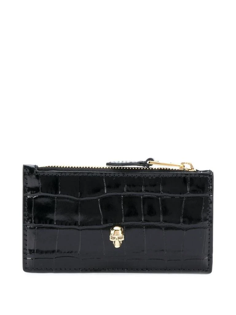 商品Alexander McQueen|Alexander McQueen Small Leather Goods in Black,价格¥1303,第1张图片