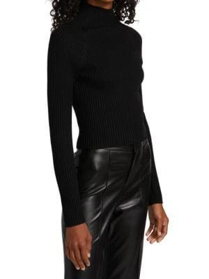 商品Alice + Olivia|Irena Rib-Knit Cropped Sweater,价格¥937,第3张图片详细描述