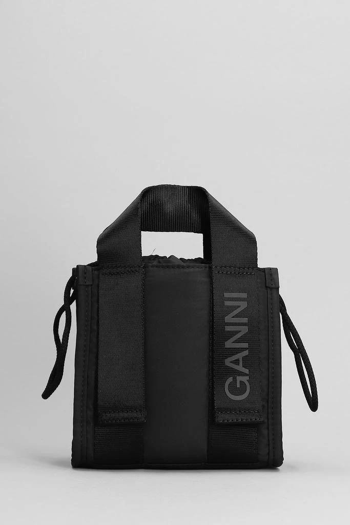 商品Ganni|Tote In Black Polyester,价格¥1119,第3张图片详细描述