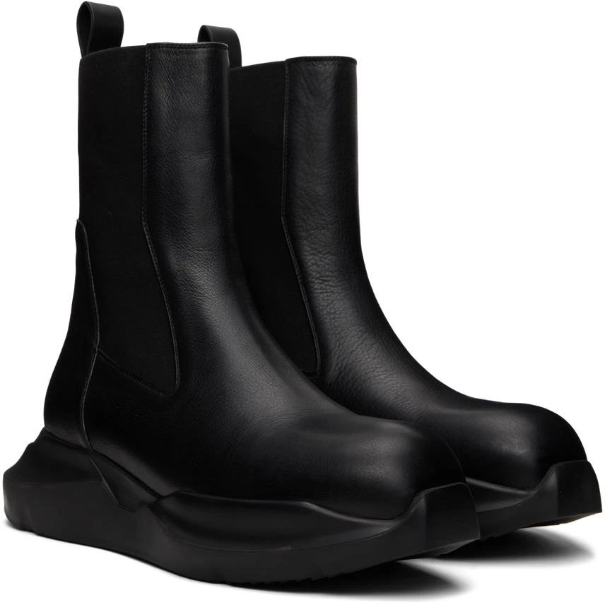 商品Rick Owens|Black Geth Beatle Chelsea Boots,价格¥4089,第4张图片详细描述