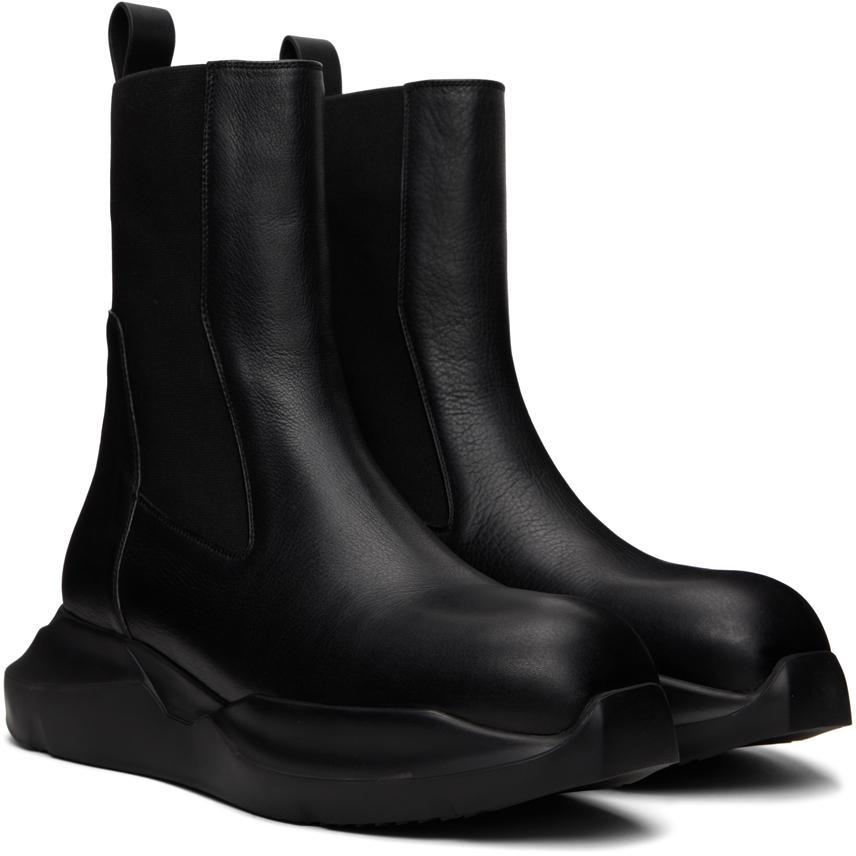商品Rick Owens|Black Geth Beatle Chelsea Boots,价格¥4928,第6张图片详细描述