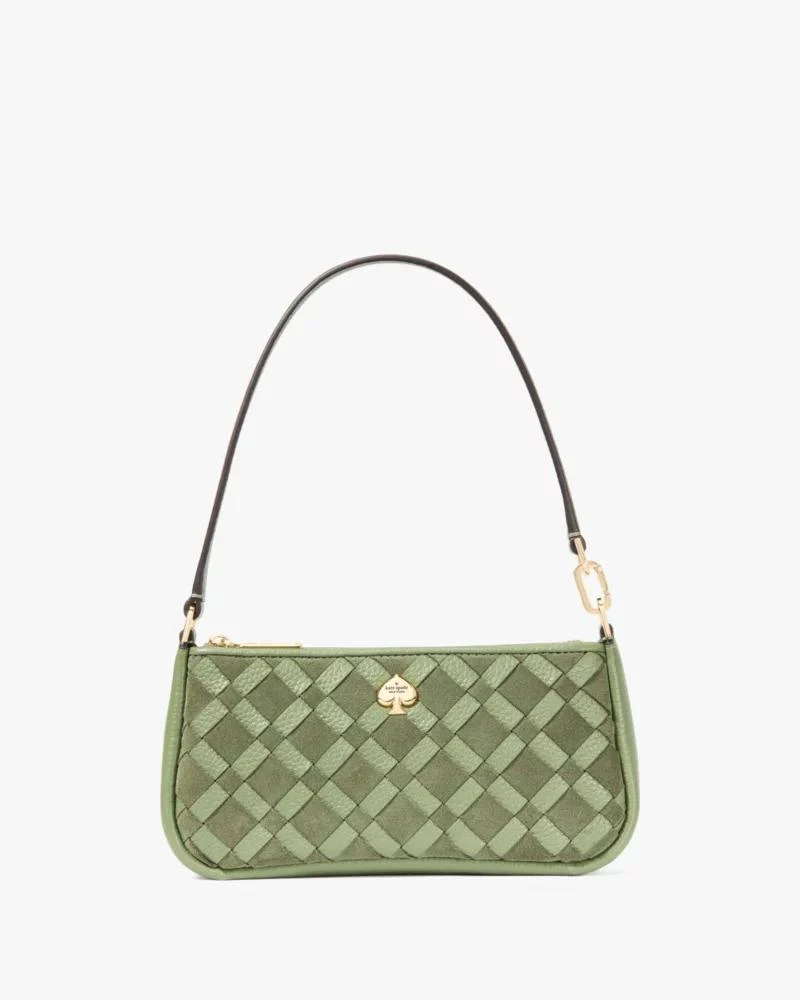 Kayla Woven Leather Convertible Wristlet 商品
