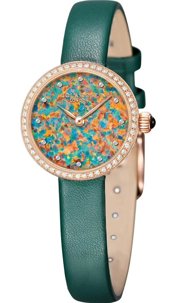 商品Lola Rose|Lola Rose Classy Watches for Women, Women's Wrist Watch with Steel Band, Womens Watch with Green Dial, Watch for Ladies Gift,价格¥1697,第1张图片