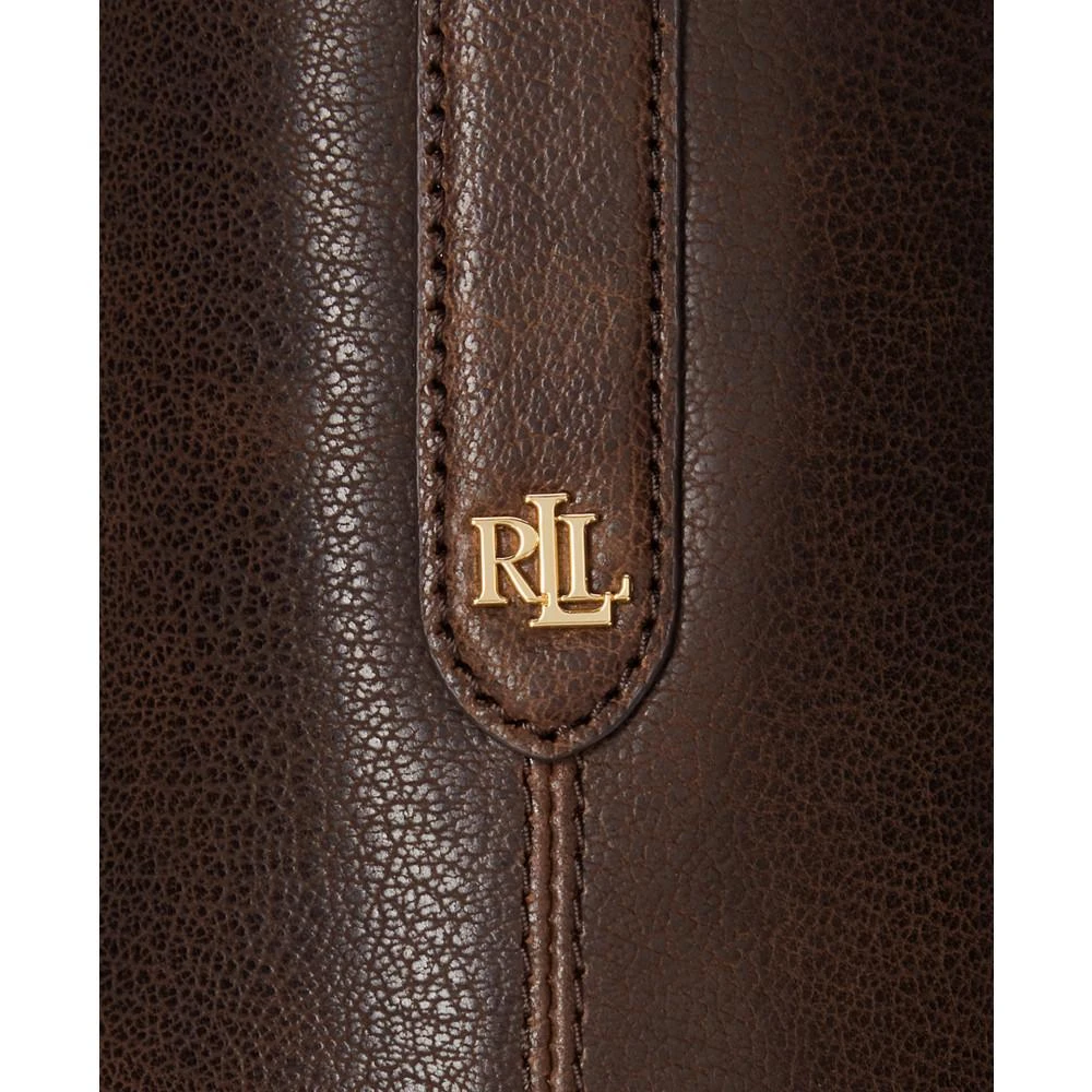 商品Ralph Lauren|Waxed Leather Large Kassie Shoulder Bag,价格¥3637,第2张图片详细描述