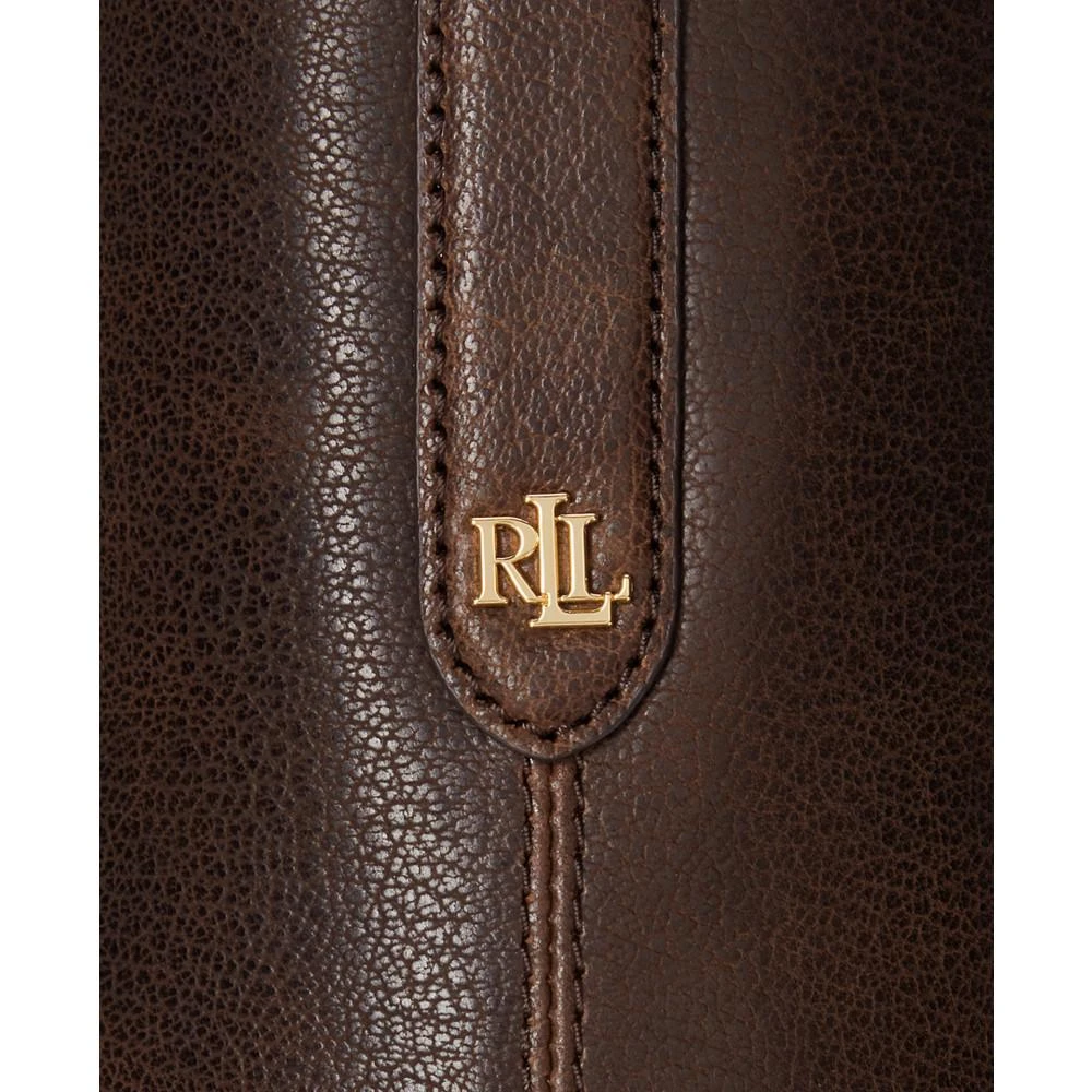 商品Ralph Lauren|Waxed Leather Large Kassie Shoulder Bag,价格¥3703,第2张图片详细描述