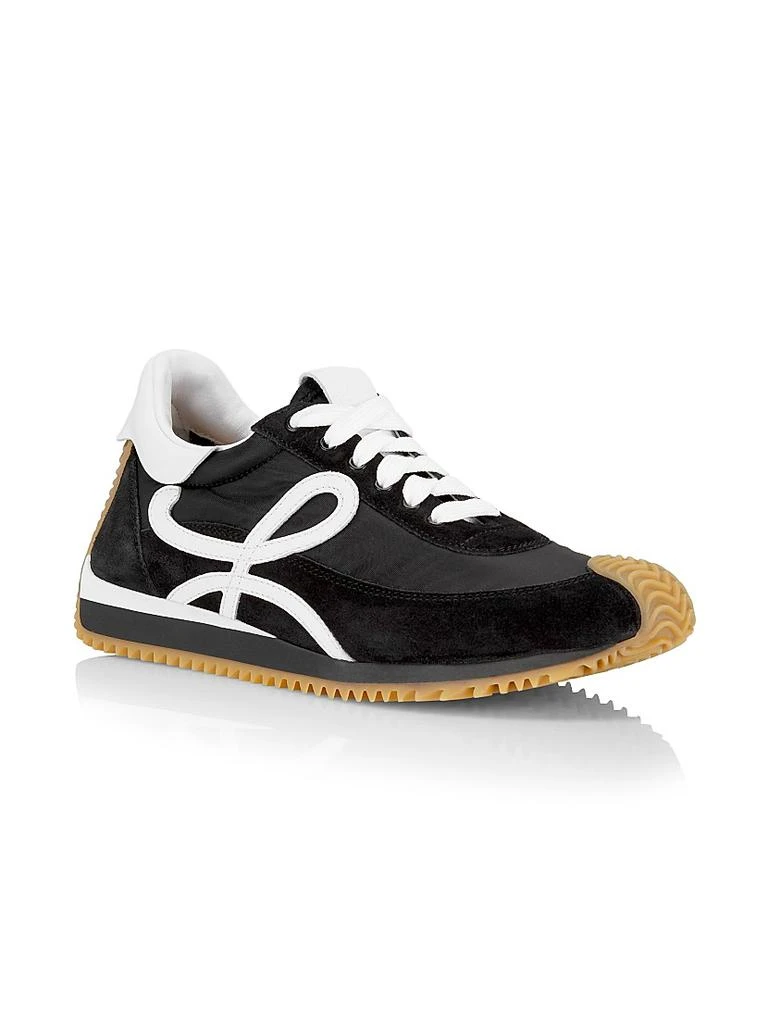 商品Loewe|Women's Flow Runner Mix Leather Sneakers,价格¥5914,第2张图片详细描述