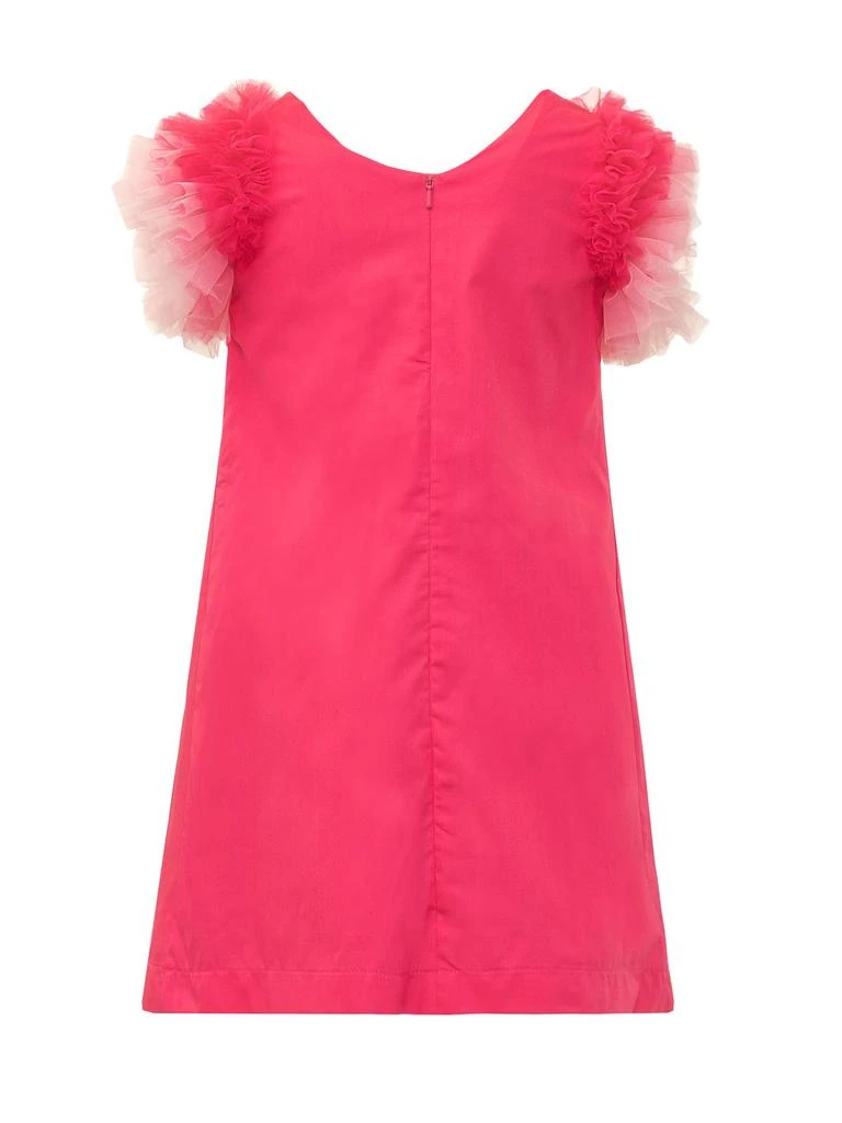 商品MONNALISA|Monnalisa Tulle-Sleeved Ruffled Dress,价格¥655,第2张图片详细描述
