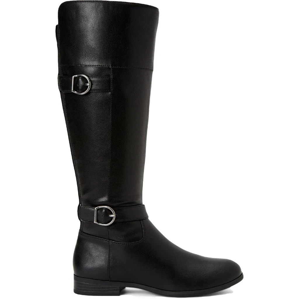 商品Style & Co|Style & Co. Womens Kezlin Faux-Leather Riding Knee-High Boots,价格¥84,第3张图片详细描述