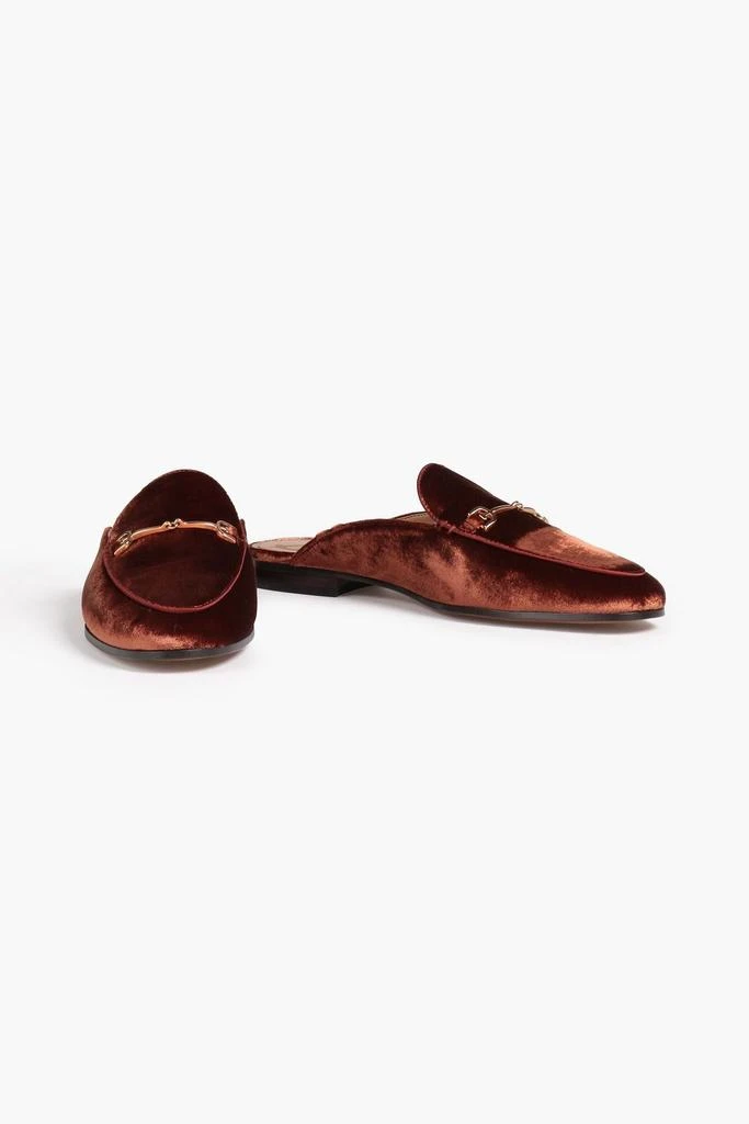 商品Sam Edelman|Linnie embellished velvet slippers,价格¥595,第2张图片详细描述