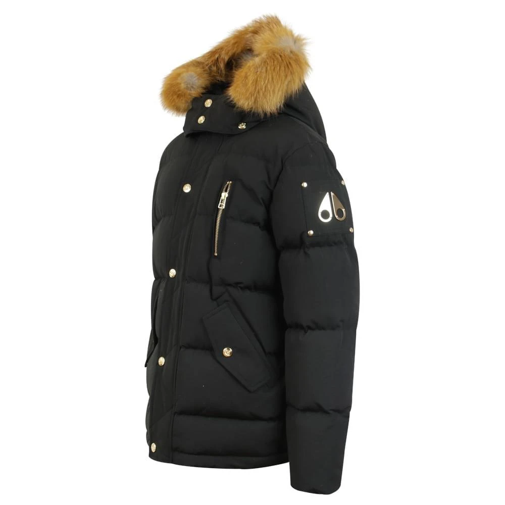 商品Moose Knuckles|Black & Gold 3Q Coat,价格¥3012,第2张图片详细描述