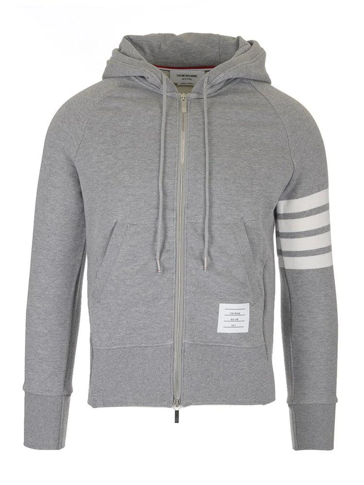 商品Thom Browne|Thom Browne 4-Bar Zipped Hoodie,价格¥4598,第1张图片