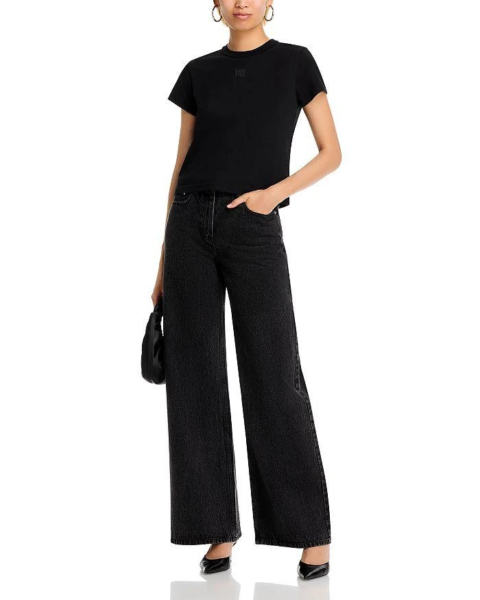 商品Alexander Wang|Essential Shrunk Logo Tee,价格¥1286,第2张图片详细描述