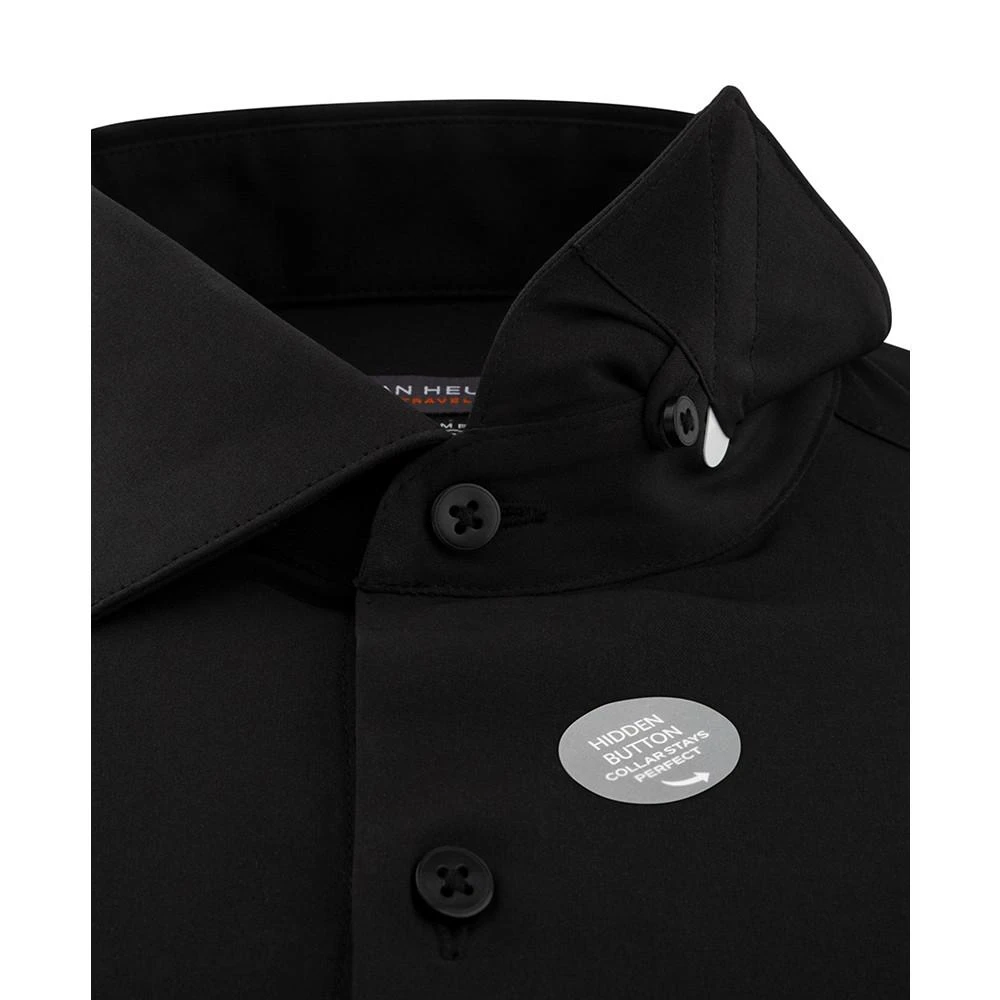 商品Van Heusen|Men's Slim-Fit Stretch Black Dress Shirt,价格¥165,第2张图片详细描述
