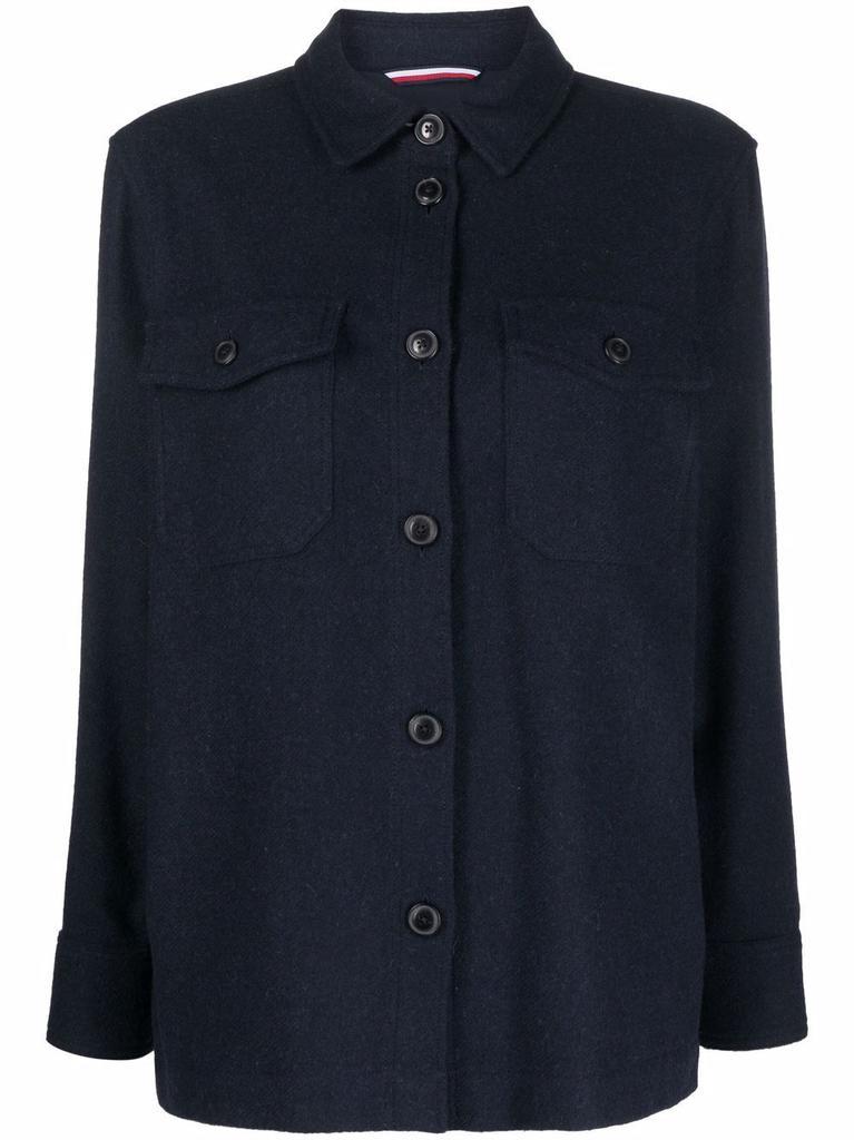 商品Tommy Hilfiger|TOMMY HILFIGER - Wool Shirt Jacket,价格¥1522,第1张图片