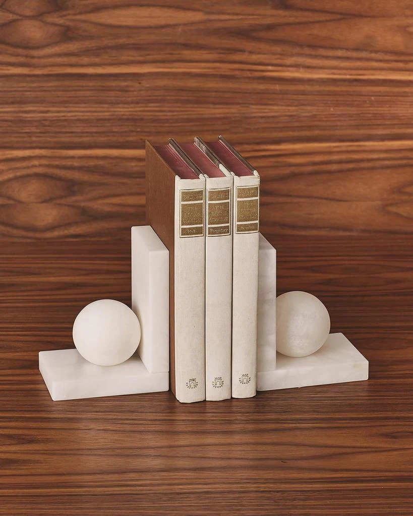 商品Global Views|Alabaster Ball Bookends Pair,价格¥1549,第2张图片详细描述