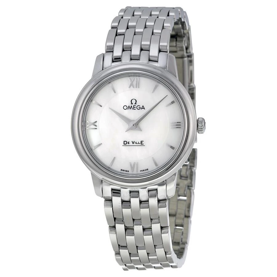 商品Omega|De Ville Prestige Mother of Pearl Dial Ladies Watch 424.10.27.60.05.001,价格¥13386,第1张图片