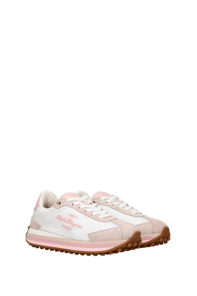 商品Salvatore Ferragamo|Sneakers Fabric White Pink,价格¥2809,第2张图片详细描述