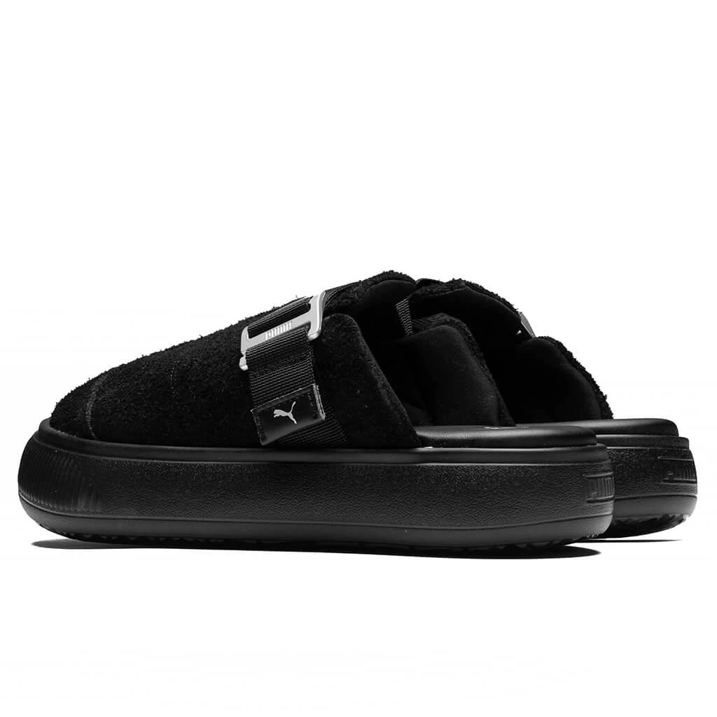 商品Puma|Puma Women's Suede Mayu Mule - Black,价格¥374,第4张图片详细描述