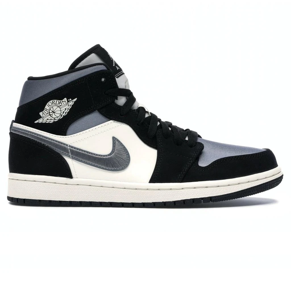 商品Jordan|Air Jordan 1 Mid Satin Grey Toe,价格¥1552,第1张图片