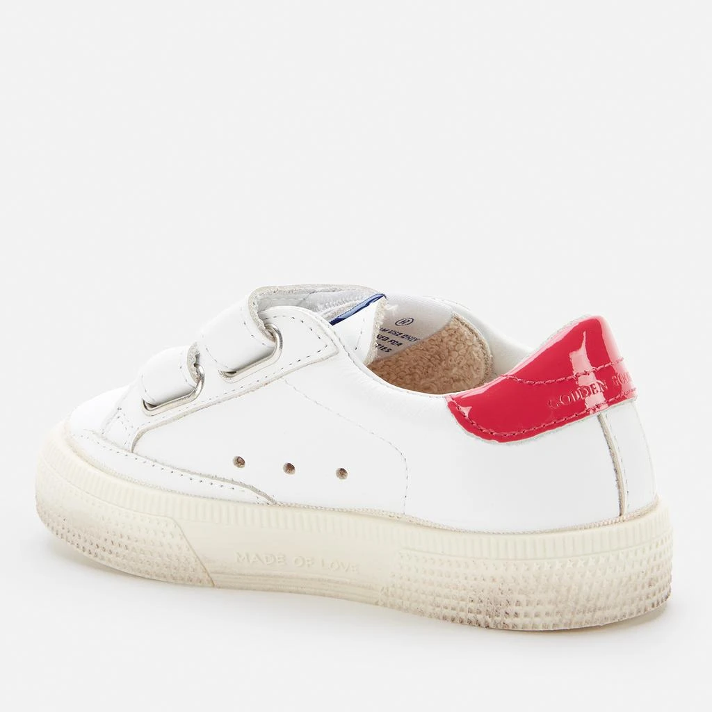 商品Golden Goose|Golden Goose Toddlers' Leather Upper And Stripes Leopard Horsy Trainers - White/Beige Brown Leo/Fuxia,价格¥780,第2张图片详细描述