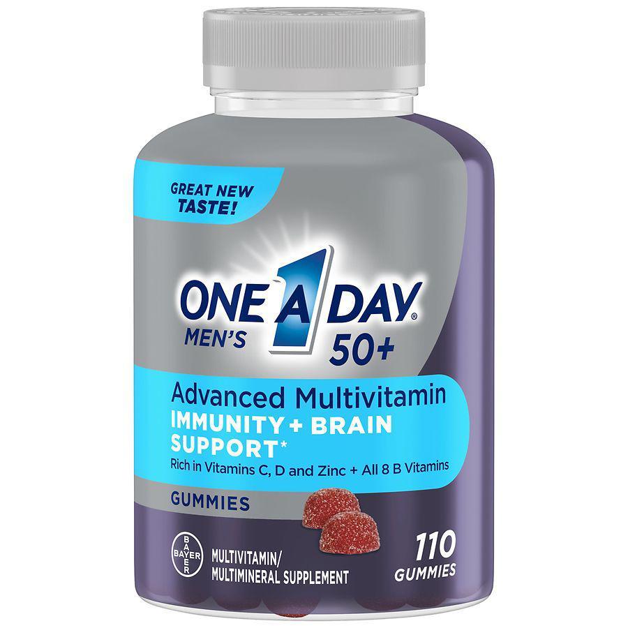 商品One A Day|Gummies Advanced Multivitamin with Immunity + Brain Support Strawberry,价格¥150,第1张图片