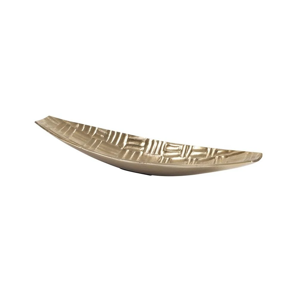 商品Howard Elliott|Textured Aluminum Elongated Gold Bowl- Small,价格¥1316,第3张图片详细描述
