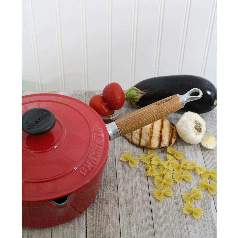 商品Chasseur|French Enameled Cast Iron 2.5 Qt. Saucepan, Lid & Wood Handle,价格¥1503,第4张图片详细描述