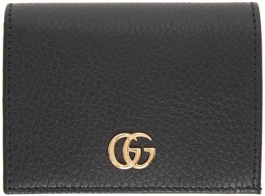 商品Gucci|Black Small GG Marmont Card Case Wallet,价格¥3914,第1张图片