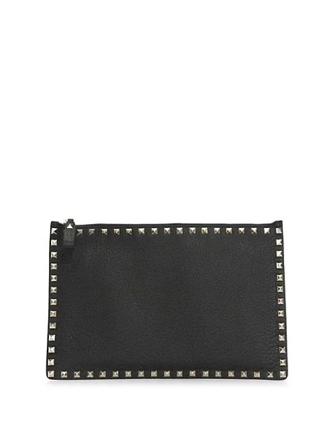 商品Valentino|Valentino Garavani Large Rockstud Leather Pouch,价格¥5215,第1张图片