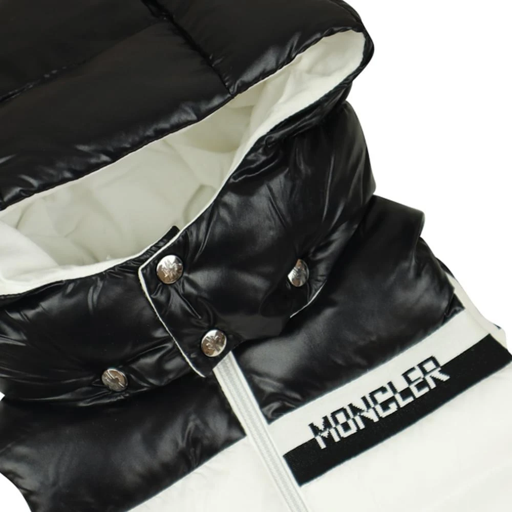 商品Moncler|Snow White & Black Nurow Padded Gilet,价格¥2902,第3张图片详细描述