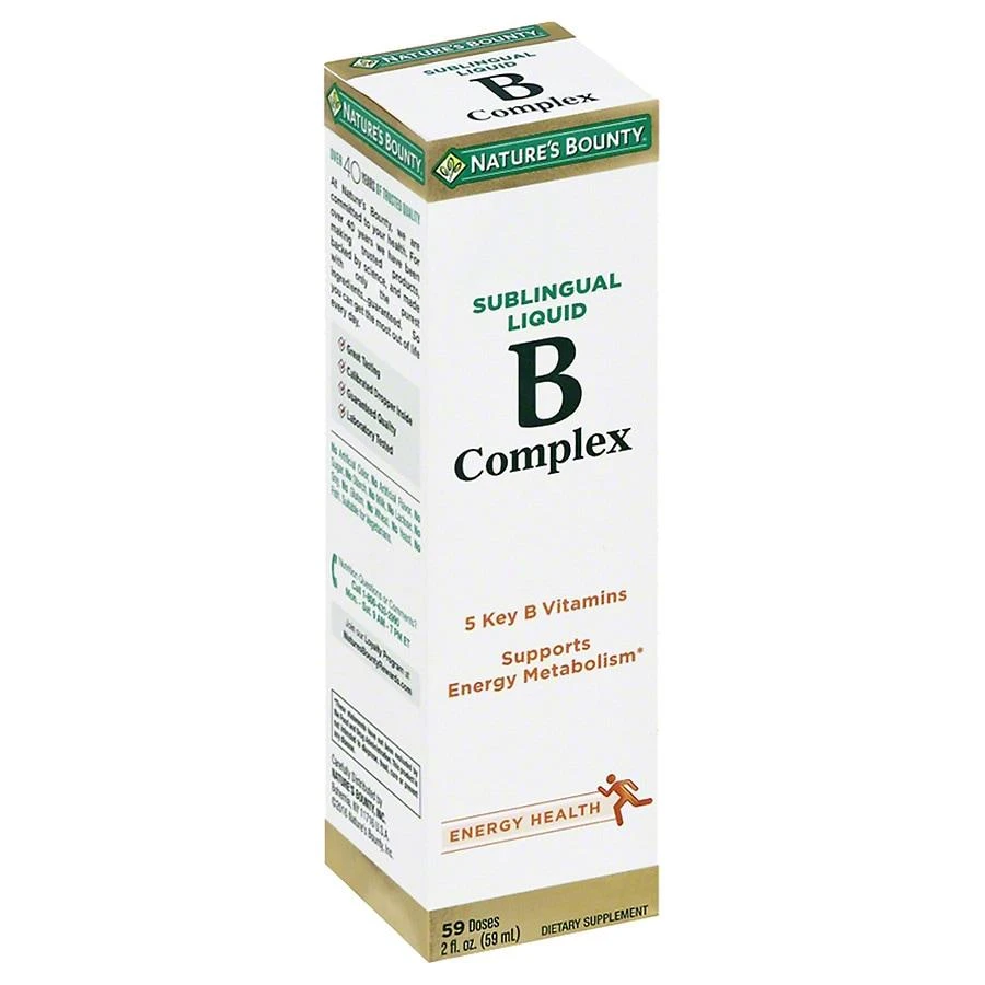 商品Nature's Bounty|B Complex Sublingual Liquid Dietary Supplement,价格¥100,第1张图片