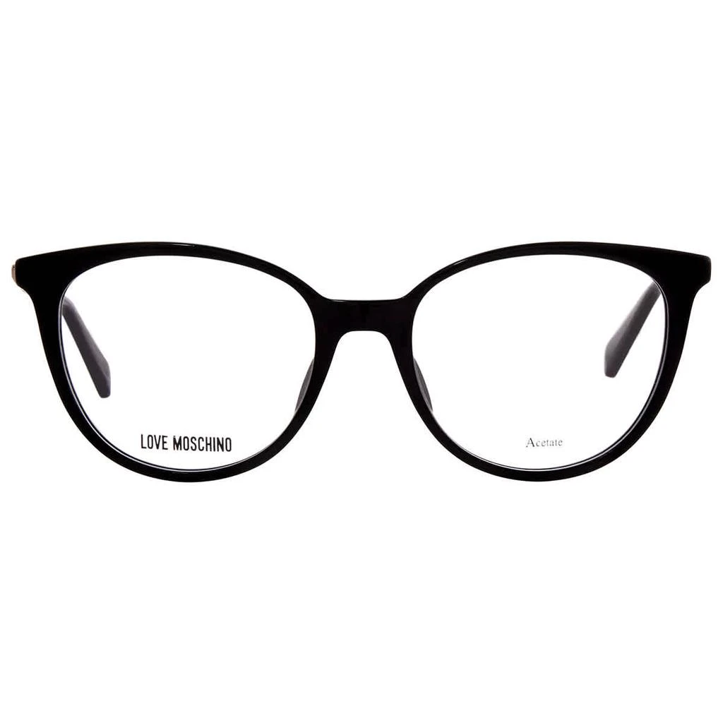 商品Moschino|Moschino Ladies Black Round Eyeglass Frames MOL549 807 51,价格¥444,第2张图片详细描述