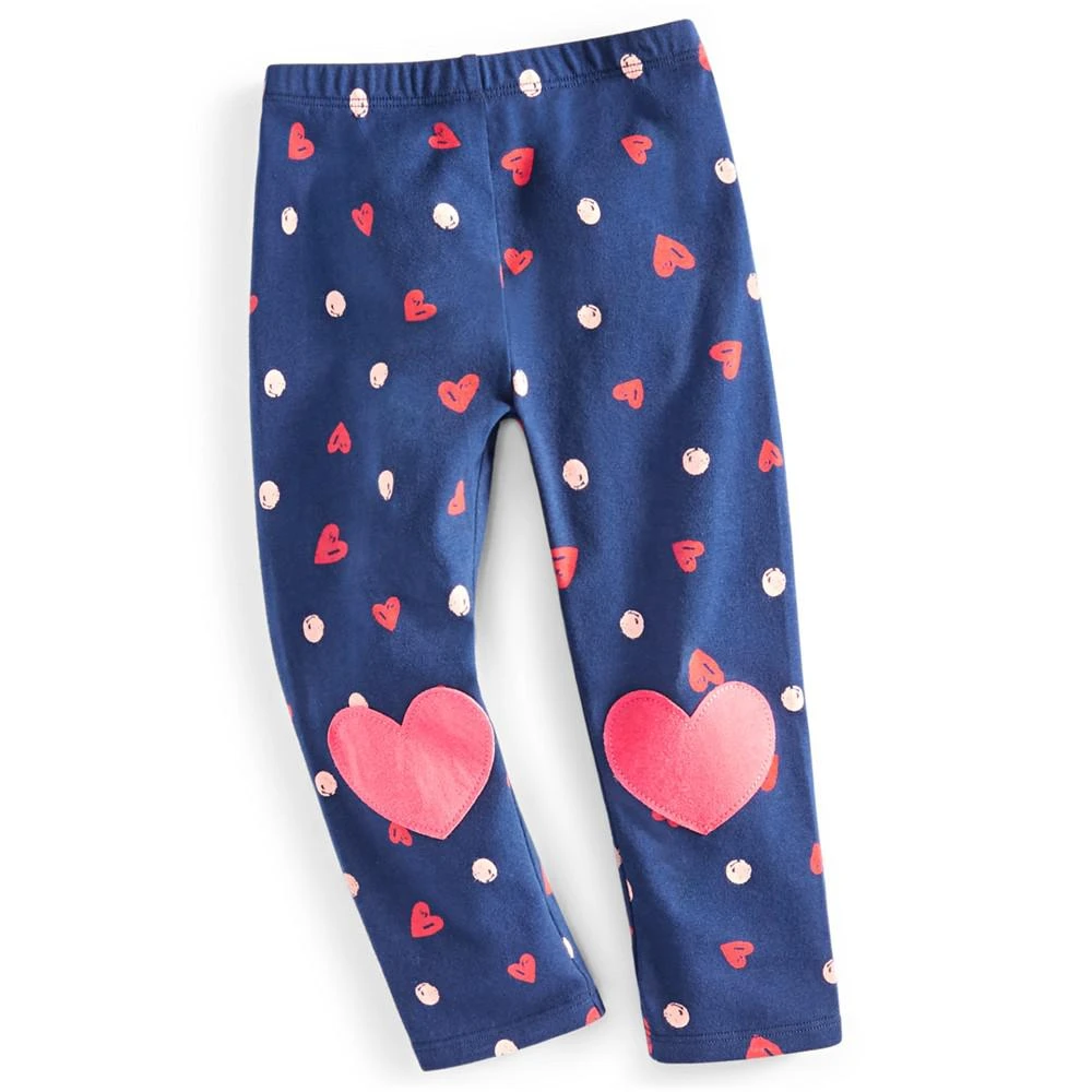 商品First Impressions|Baby Girls Heart Patch Leggings, Created for Macy's,价格¥74,第1张图片