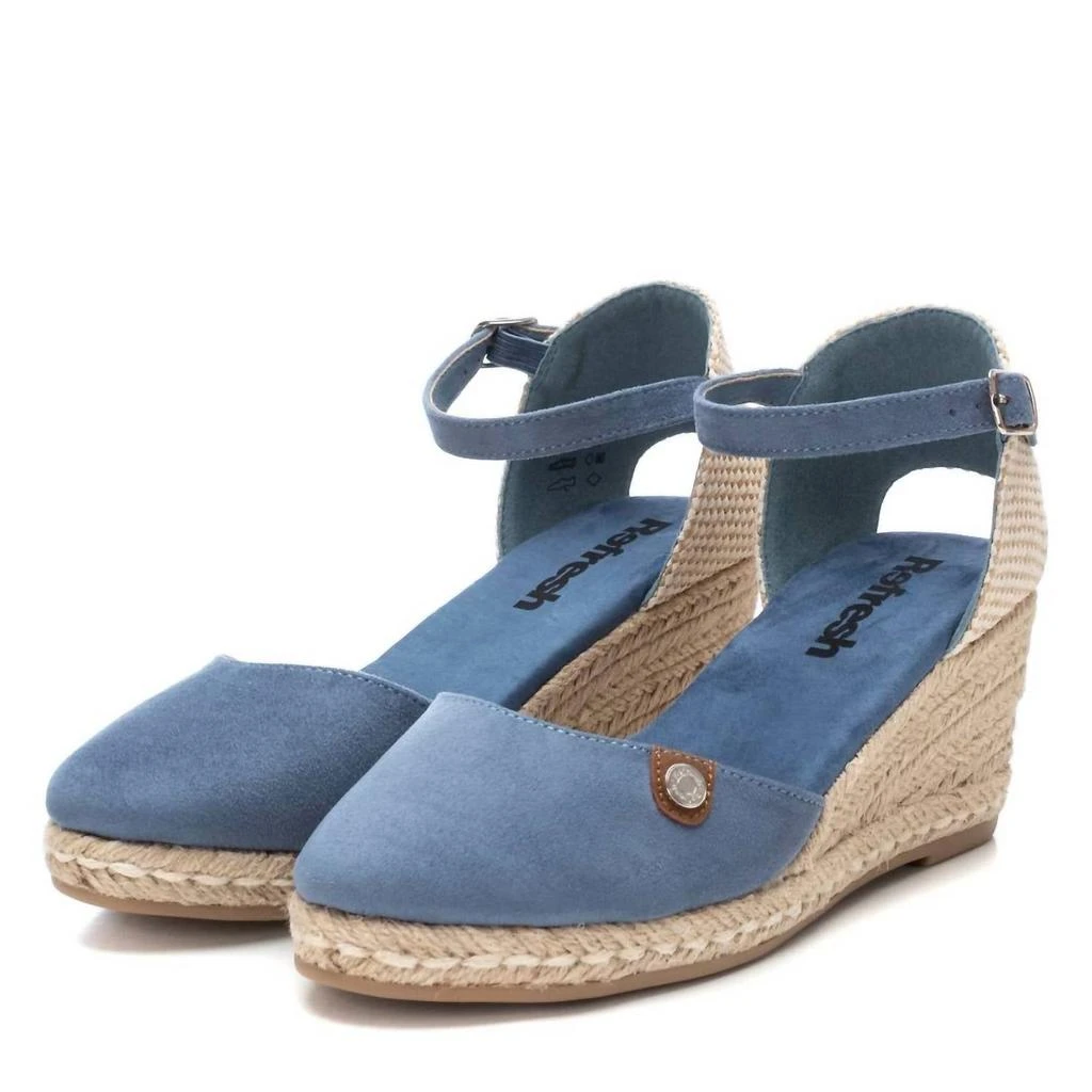 商品Xti|Refresh Women's Wedge Espadrille Sandals In Jeans,价格¥662,第4张图片详细描述