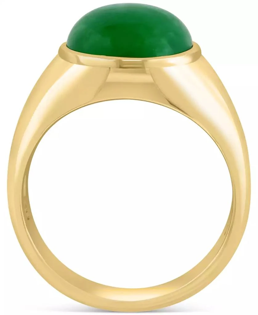 商品Effy|EFFY® Men's Dyed Jade Ring in 14k Gold-Plated Sterling Silver,价格¥1565,第3张图片详细描述