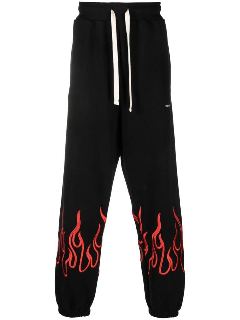 商品VISION OF SUPER|VISION OF SUPER Flame-embroidered pants,价格¥825,第1张图片