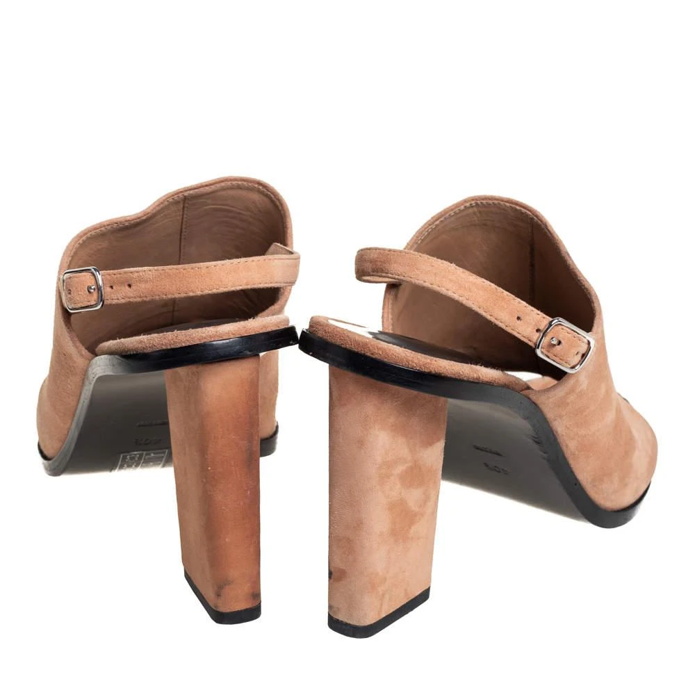商品[二手商品] Alexander Wang|Alexander Wang Beige Suede Cole Slingback Sandals Size 40.5,价格¥914,第5张图片详细描述