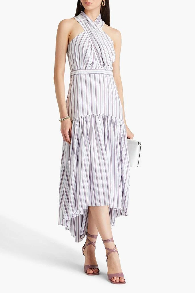 商品VERONICA BEARD|Radley striped poplin midi dress,价格¥2233,第2张图片详细描述
