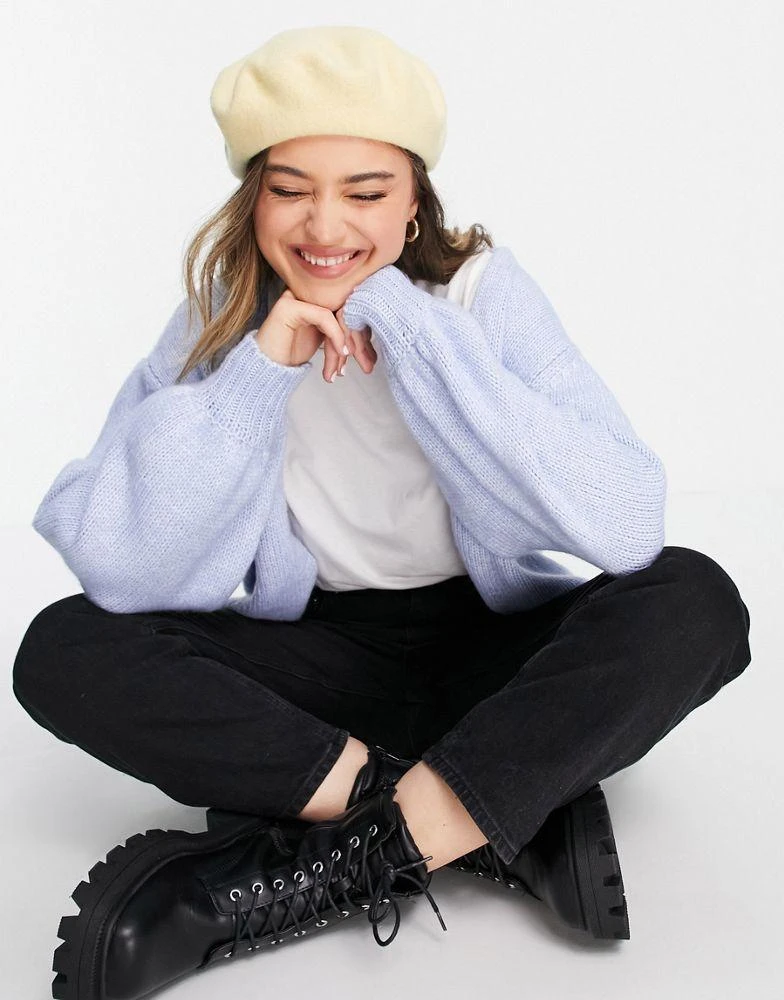 商品ASOS|ASOS DESIGN chunky oversized cardigan in blue,价格¥120,第3张图片详细描述