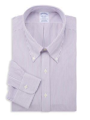 商品Brooks Brothers|布克兄弟棉质 男士条纹衬衣,价格¥185,第1张图片
