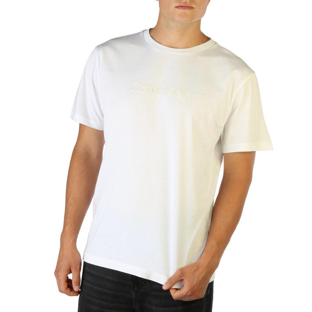 商品Calvin Klein|Calvin Klein cotton round neck T-Shirt,价格¥503,第6张图片详细描述