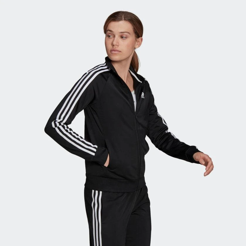 商品Adidas|Women's adidas Primegreen Essentials Warm-Up Slim 3-Stripes Track Jacket,价格¥263,第4张图片详细描述